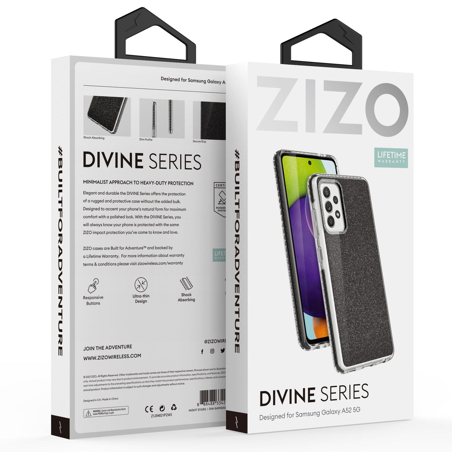 SAMSUNG GALAXY A52 5G ZIZO DIVINE SERIES CASE - NIGHT STARS (1101103)