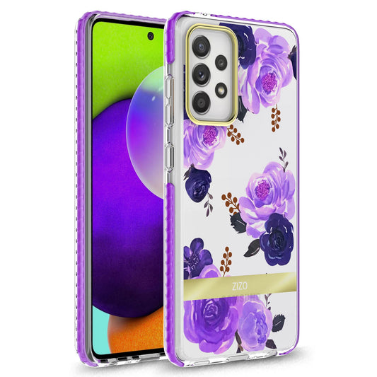 SAMSUNG GALAXY A52 5G ZIZO DIVINE SERIES CASE - NIGHTSHADE FLOWERS (1101102)