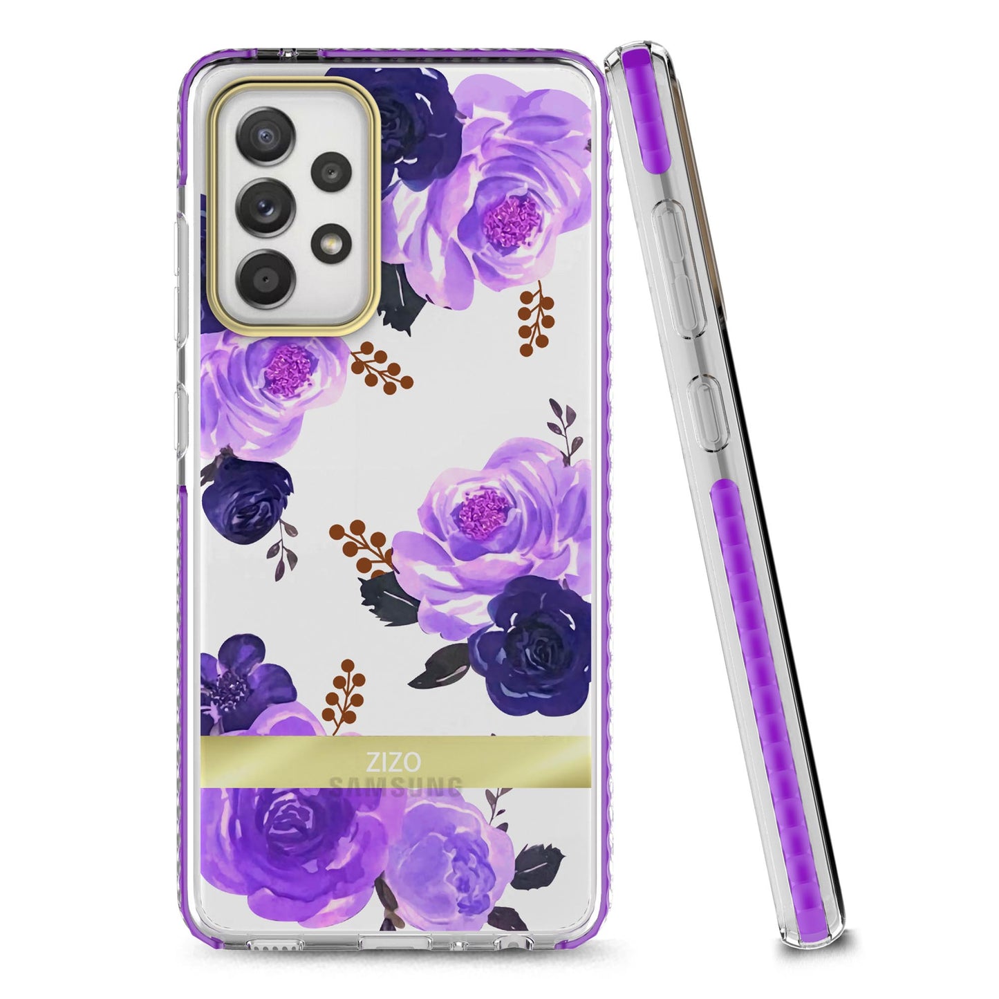 SAMSUNG GALAXY A52 5G ZIZO DIVINE SERIES CASE - NIGHTSHADE FLOWERS (1101102)