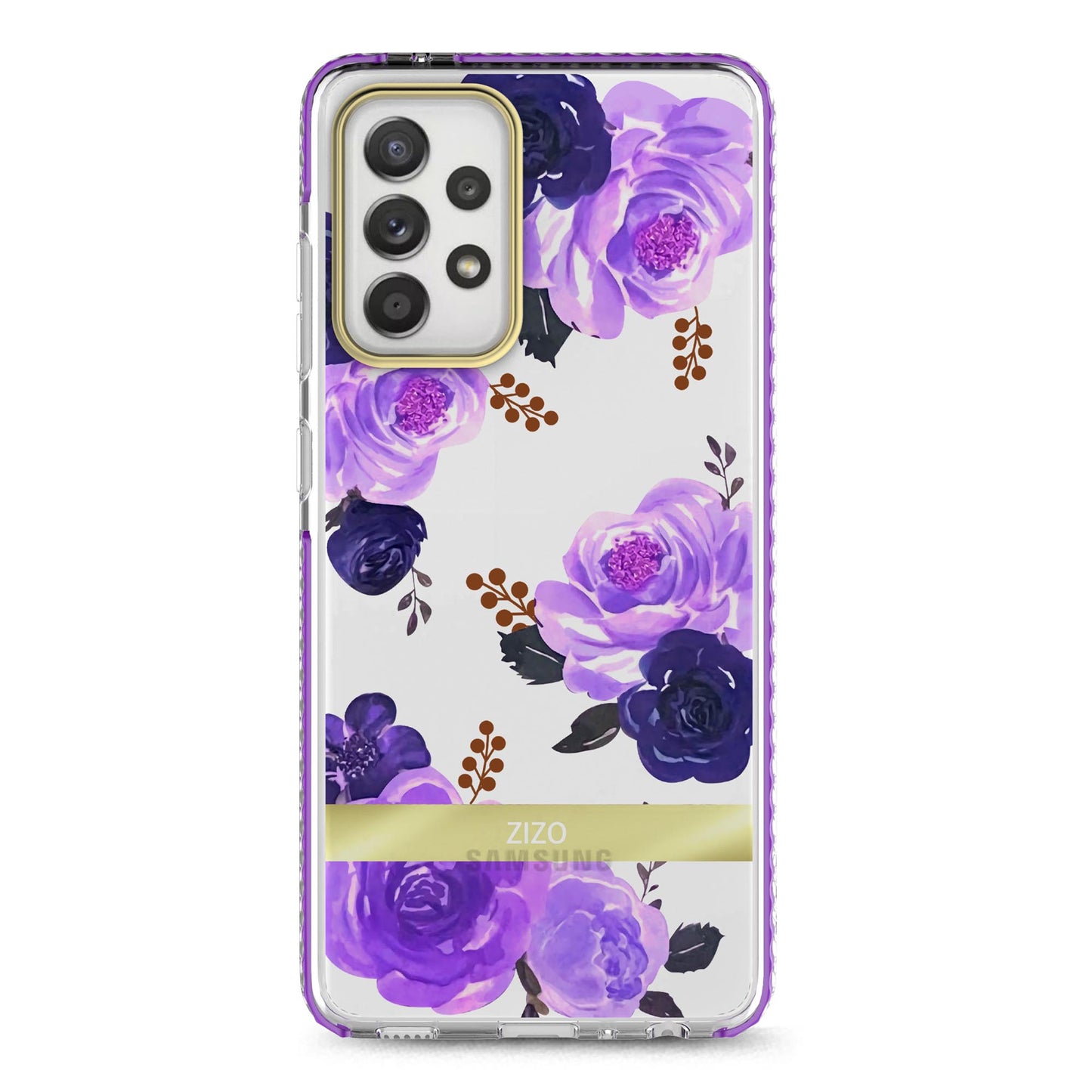 SAMSUNG GALAXY A52 5G ZIZO DIVINE SERIES CASE - NIGHTSHADE FLOWERS (1101102)