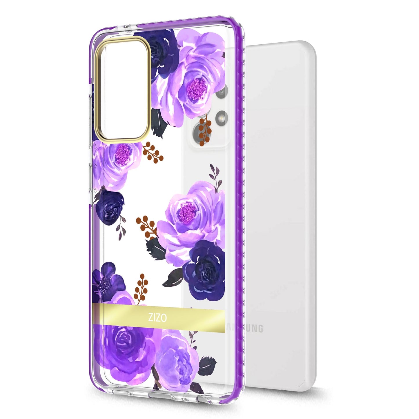 SAMSUNG GALAXY A52 5G ZIZO DIVINE SERIES CASE - NIGHTSHADE FLOWERS (1101102)