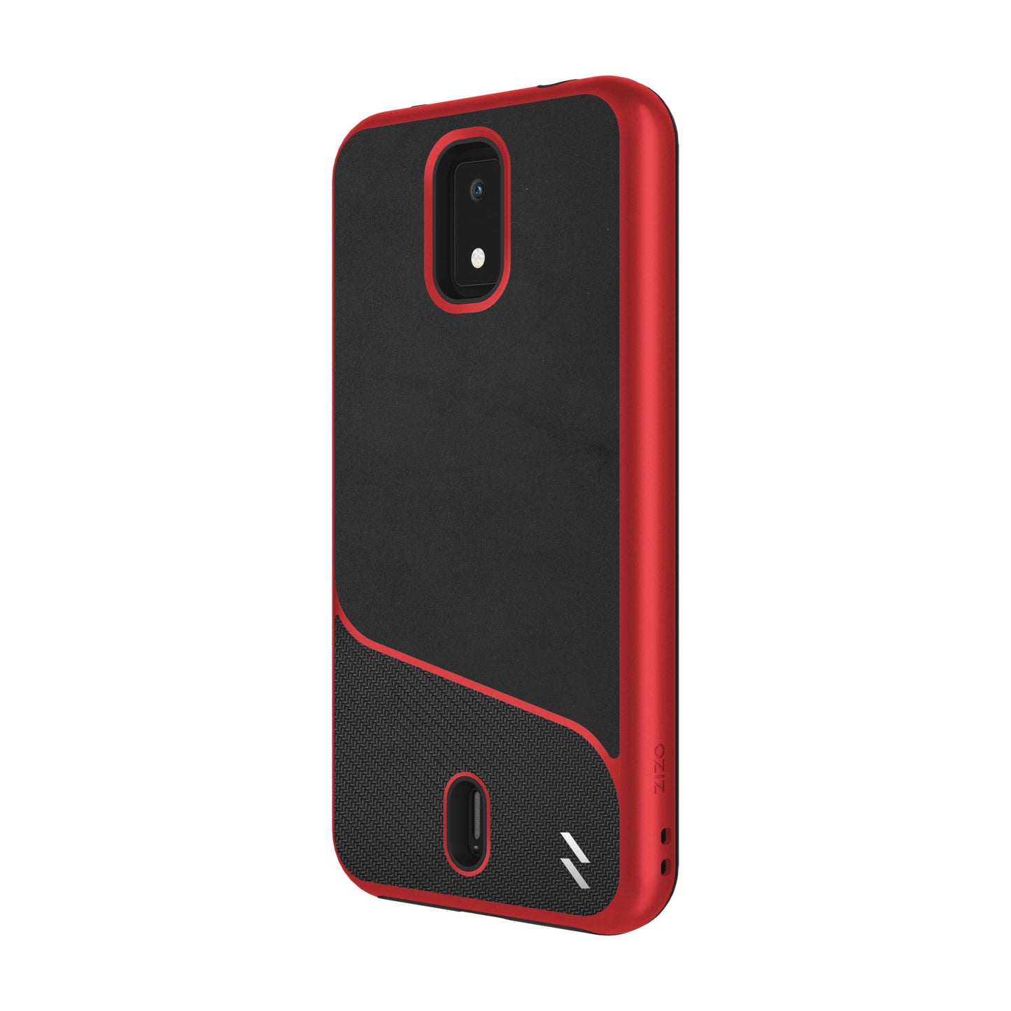 CRICKET DEBUT 4G LTE ZIZO DIVISION SERIES CASE - BLACK & RED (1102272)