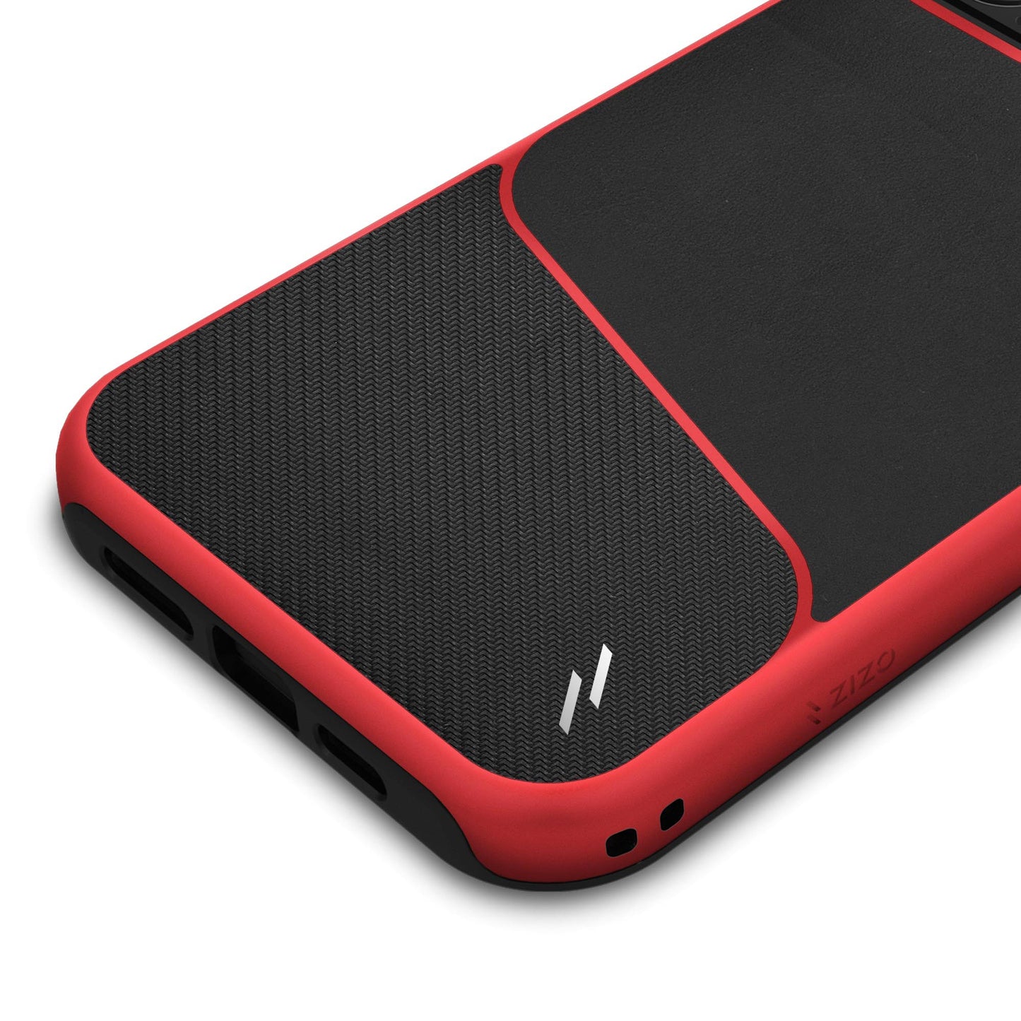 Apple iPhone 12 Pro Max 6.7'' ZIZO DIVISION Series case - Black & Red (110344)