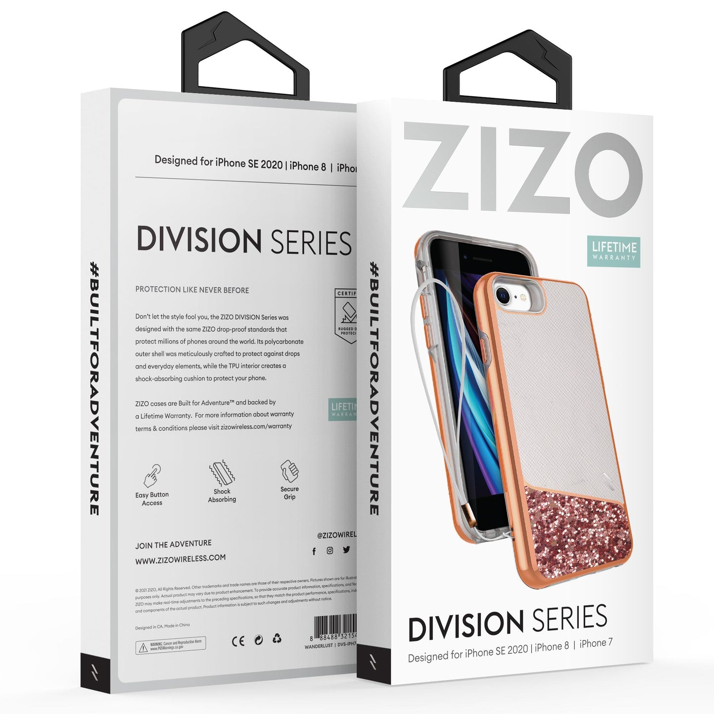 ZIZO DIVISION SERIES CASE FOR IPHONE SE (3RD AND 2ND GEN)/8/7 - WANDERLUST (1105253)
