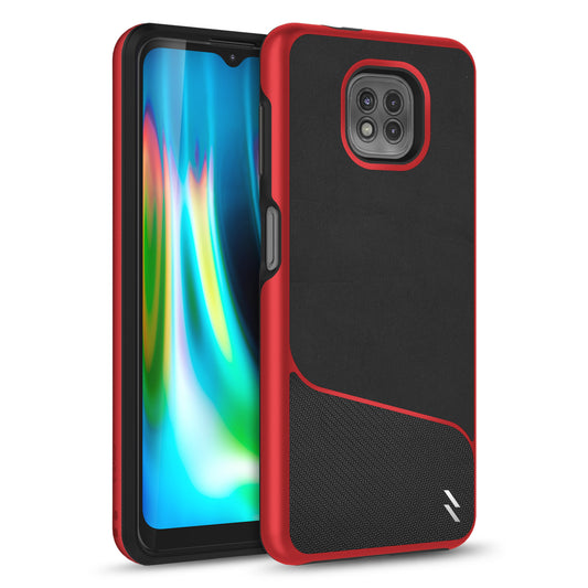 MOTO G POWER (2021) ZIZO DIVISION SERIES CASE - BLACK & RED (1100417)