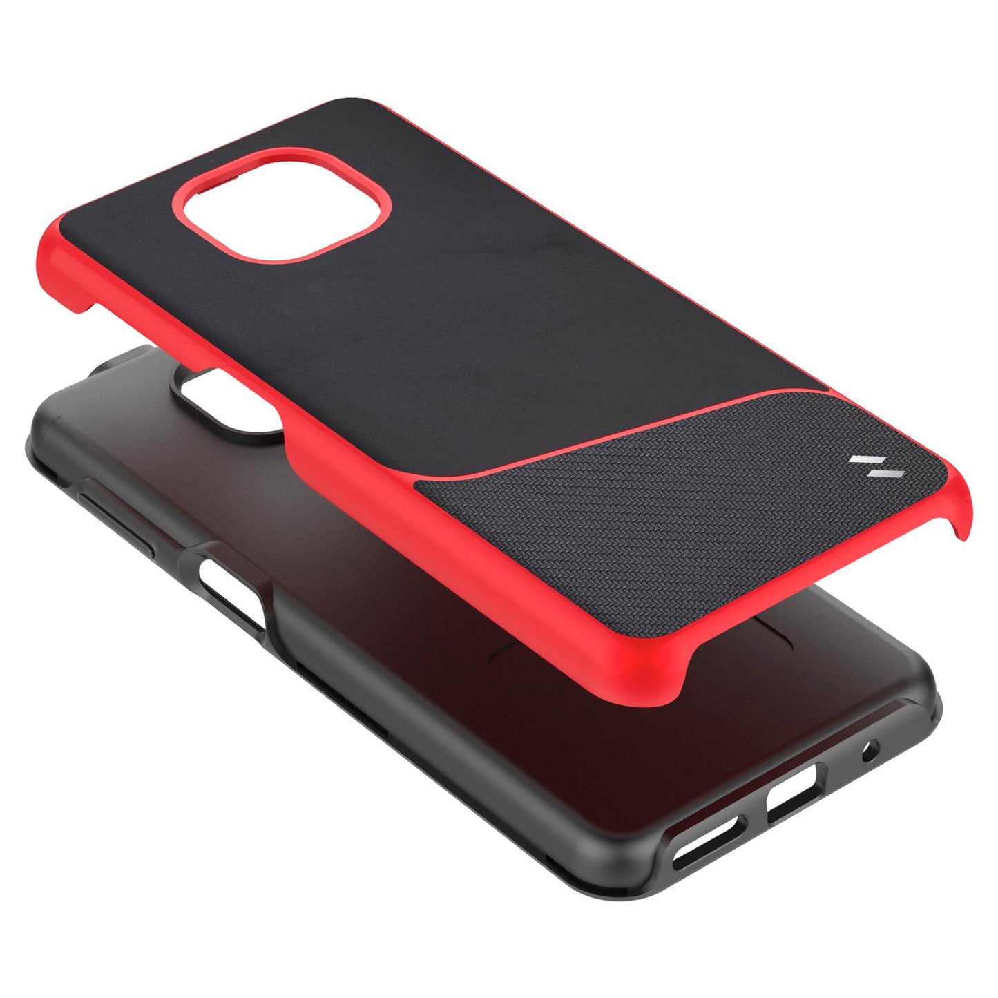 MOTO G POWER (2021) ZIZO DIVISION SERIES CASE - BLACK & RED (1100417)