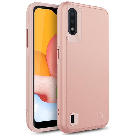 Samsung Galaxy A01 ZIZO DIVISION Series Case - Rose Gold  (9741)