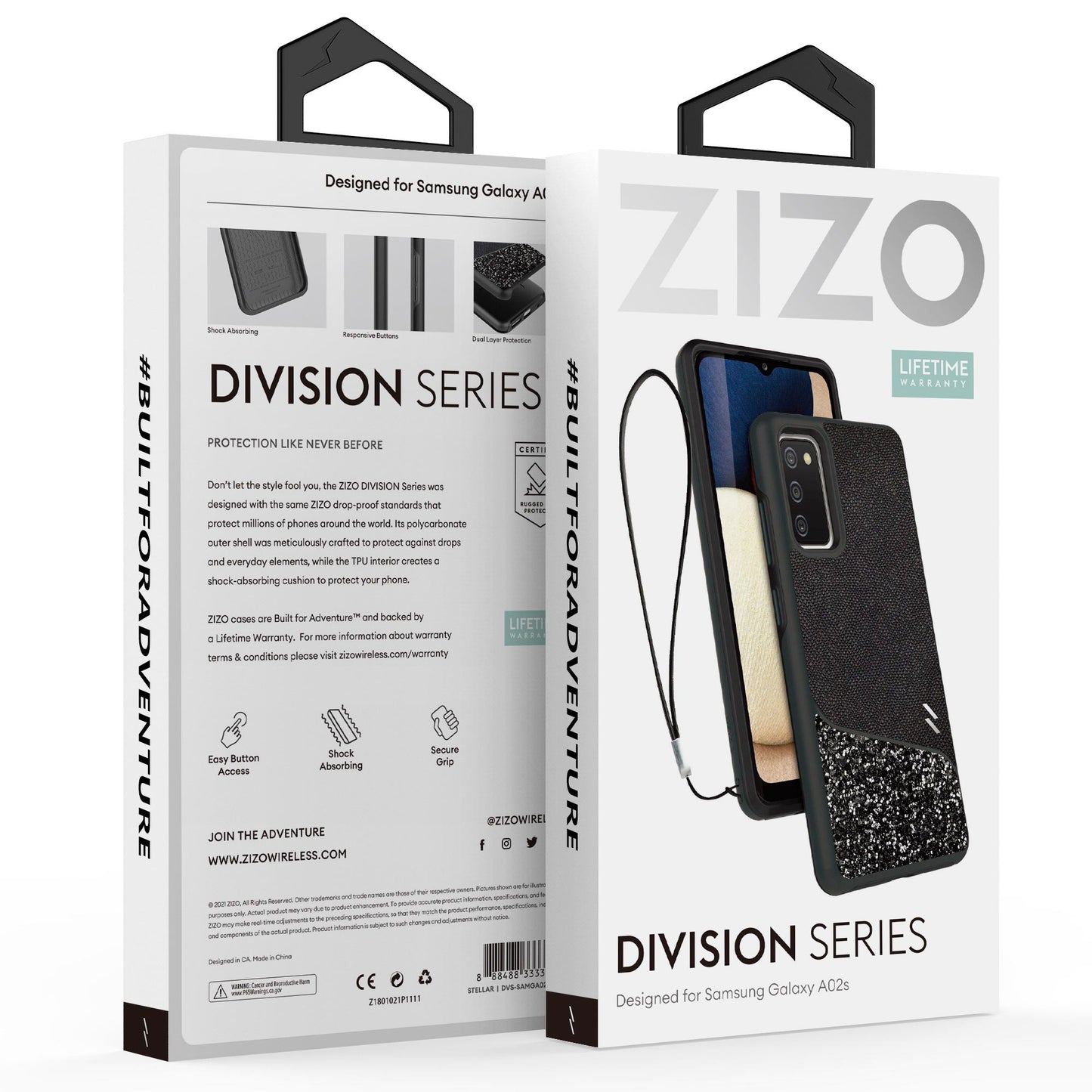 SAMSUNG GALAXY A02s ZIZO DIVISION SERIES CASE - STELLAR (1101044)