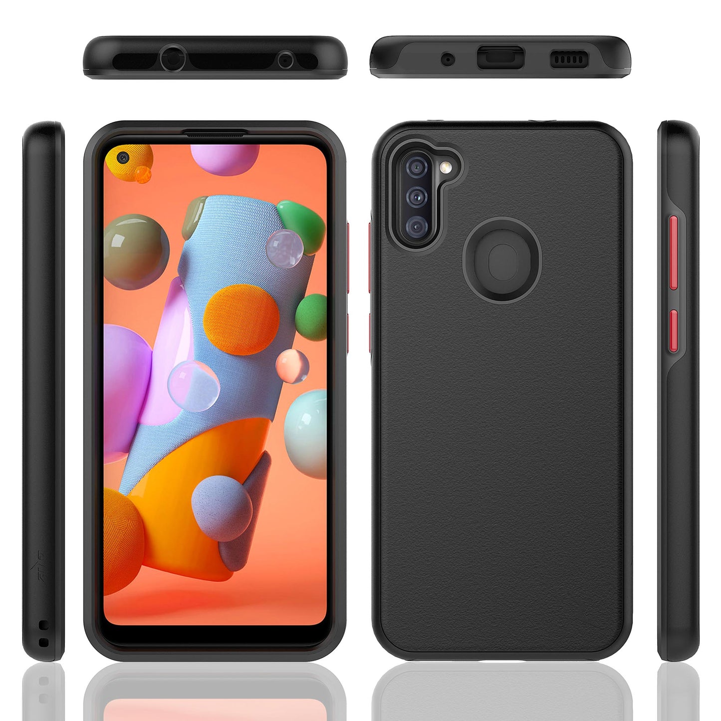 SAMSUNG GALAXY A11 ZIZO DIVISION SERIES CASE - BLACK (9994)