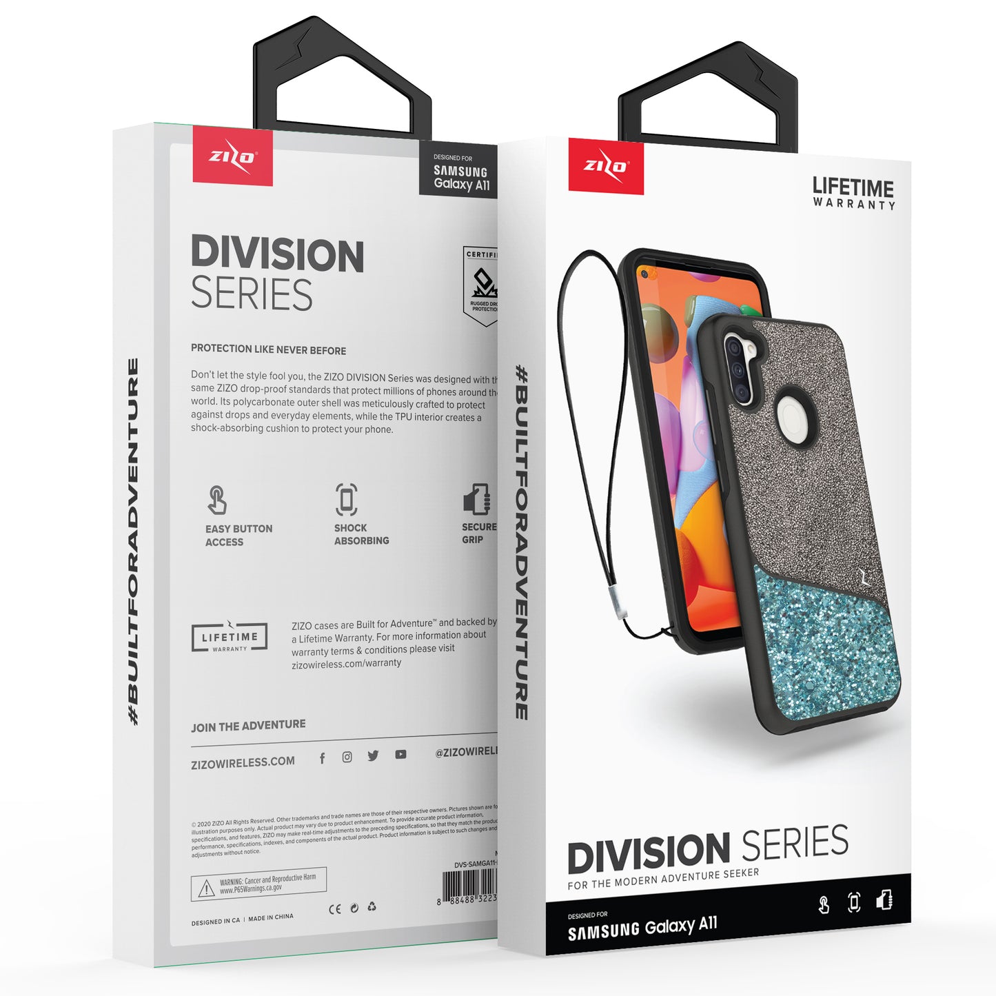 SAMSUNG GALAXY A11 ZIZO DIVISION SERIES CASE - MINT (9990)