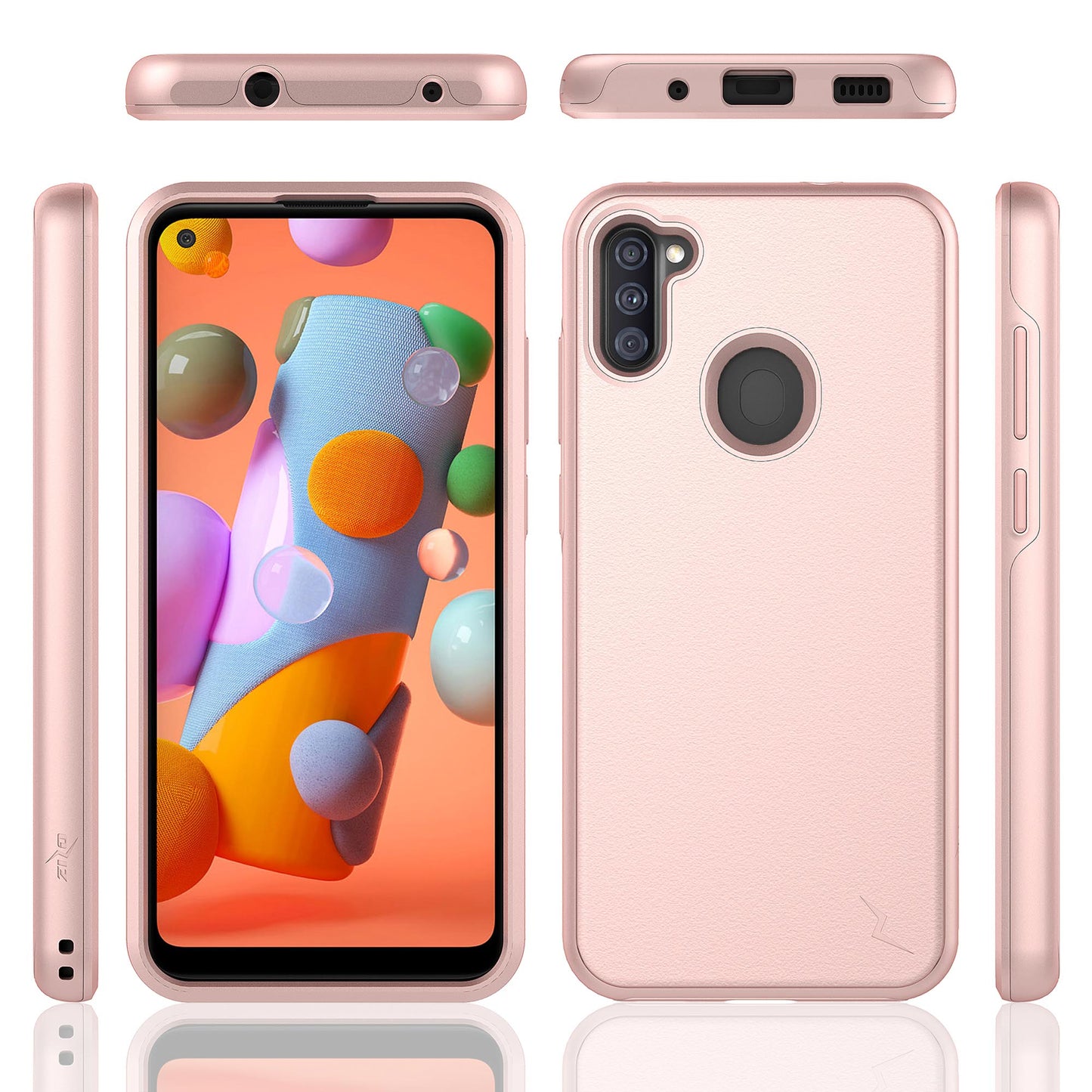 SAMSUNG GALAXY A11 ZIZO DIVISION SERIES CASE - ROSE GOLD (9993)