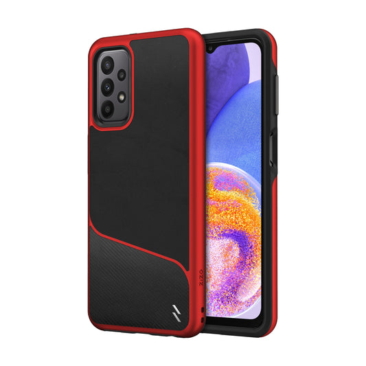 SAMSUNG GALAXY A23 5G ZIZO DIVISION SERIES CASE - BLACK & RED (1104838)