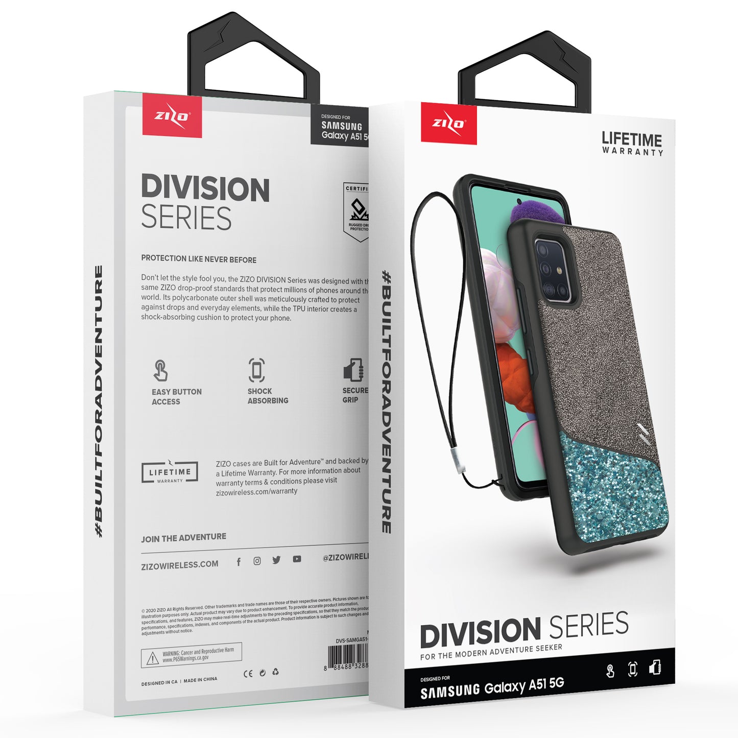 GALAXY A51 5G ZIZO DIVISION SERIES CASE - MINT (10366)