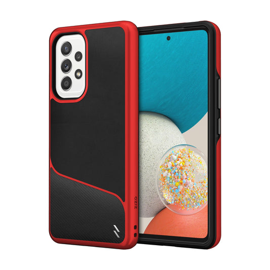 SAMSUNG GALAXY A53 5G ZIZO DIVISION SERIES CASE - BLACK & RED (1103574)