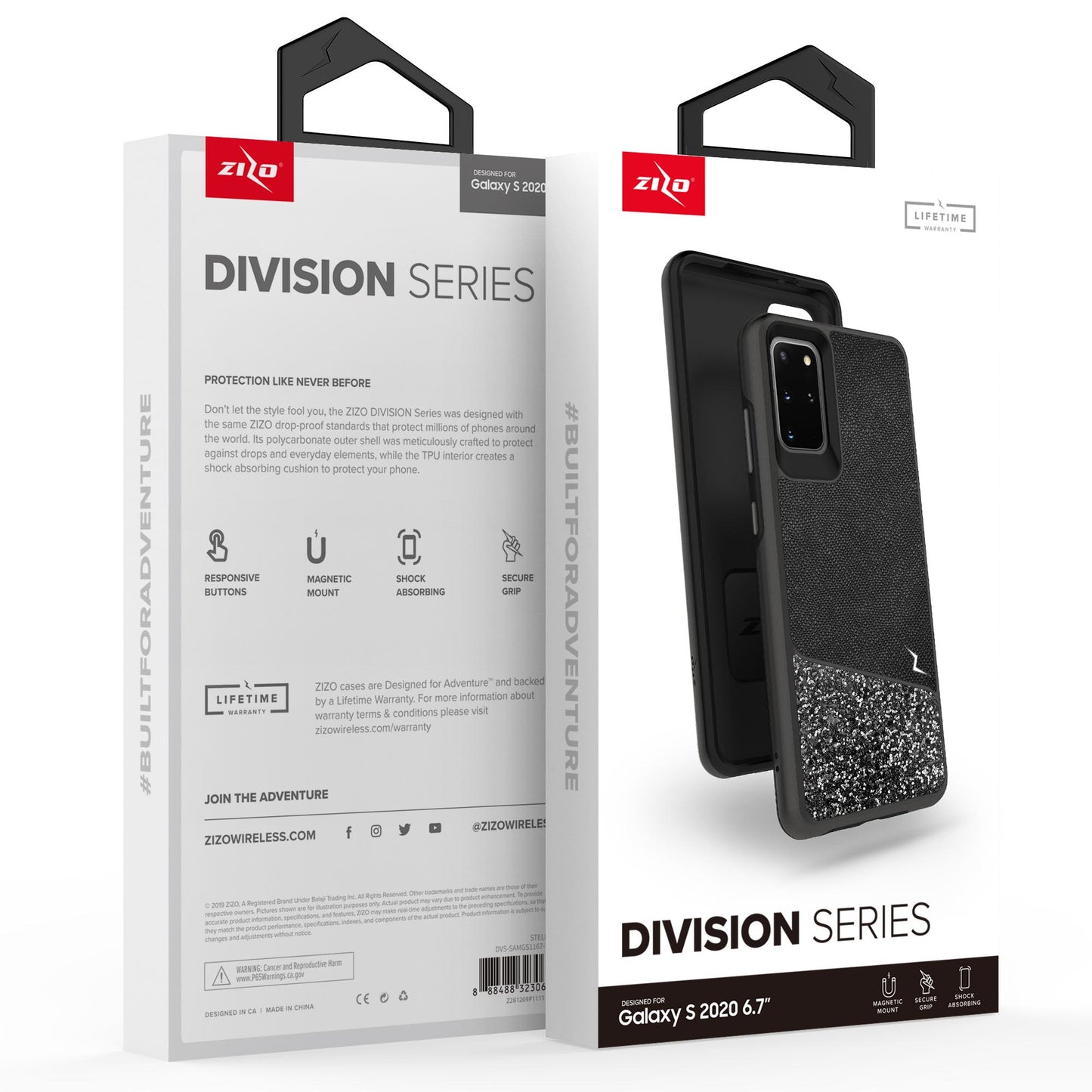 ZIZO DIVISION SERIES GALAXY S20+ CASE - STELLAR (10178)