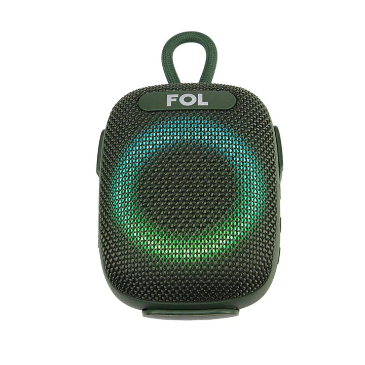 FOL FS-S195 TWS Bluetooth Speaker with Bike Mount, RGB Light, and IPX7 Waterproof Protection (Mix Colors) ( 1107970) (MSRP $39.99)