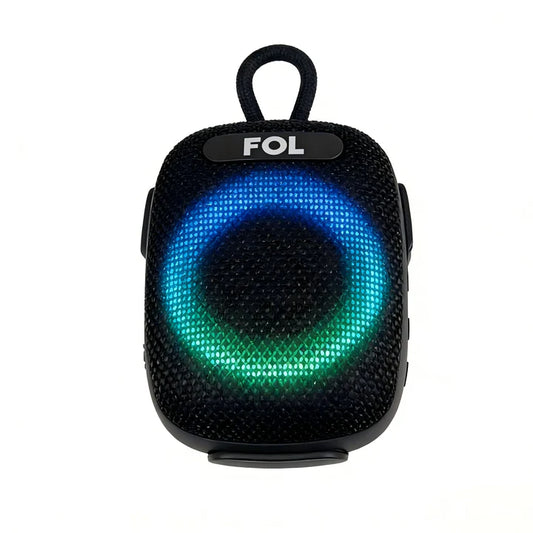 FOL FS-S195 TWS Bluetooth Speaker with Bike Mount, RGB Light, and IPX7 Waterproof Protection (Mix Colors) ( 1107970) (MSRP $39.99)