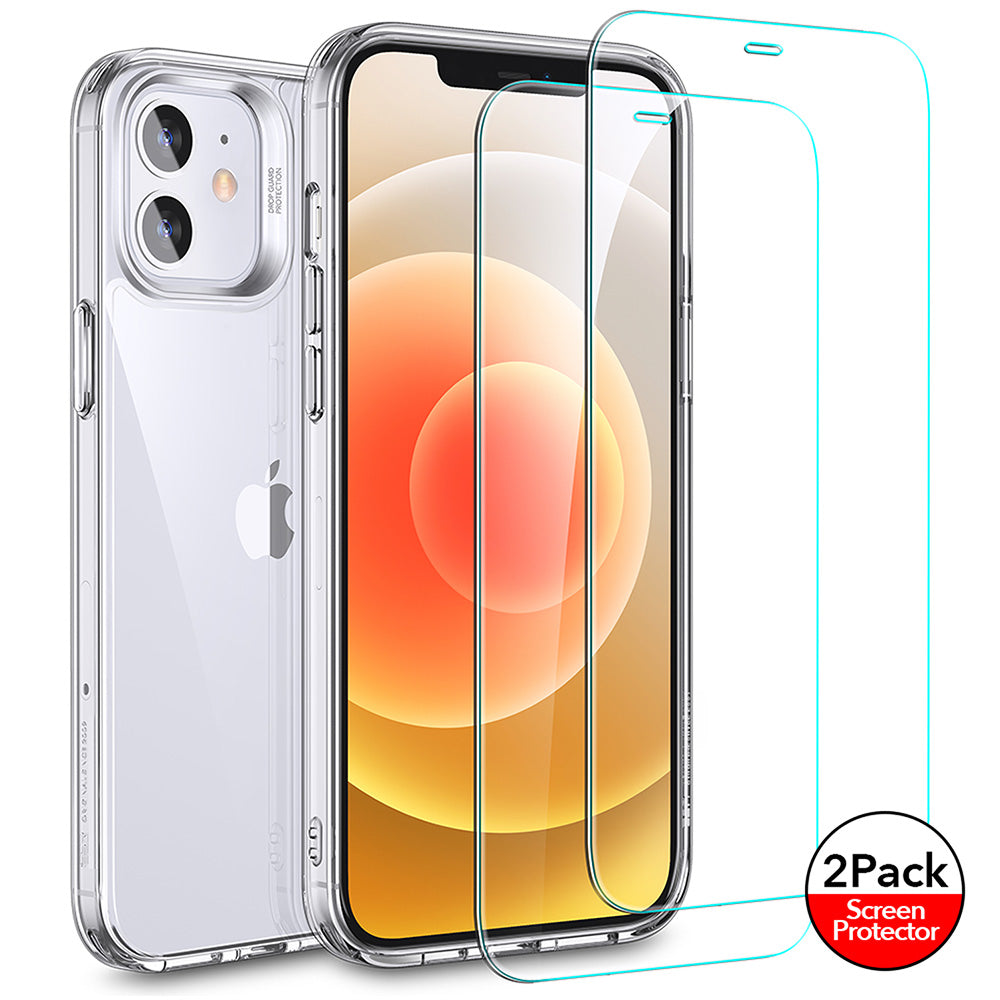 ESR Classic Hybrid - Clear Case 1 Pack + Screen Shield 2 Pack for iPhone 12 mini   - Clear (110013)