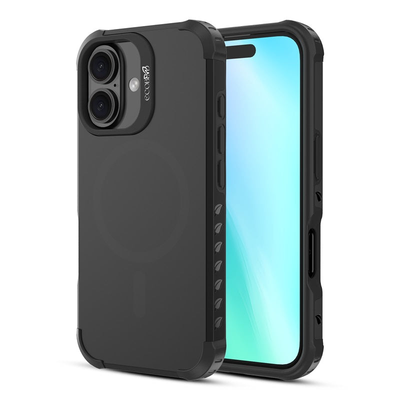 EcoBlvd Reforge Collection Case for Apple iPhone 16 Plus - Midnight Black (100% Compostable & Plant-Based) (1107457)