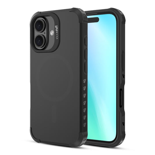 EcoBlvd Reforge Collection Case for Apple iPhone 16 Plus - Midnight Black (100% Compostable & Plant-Based) (1107457)