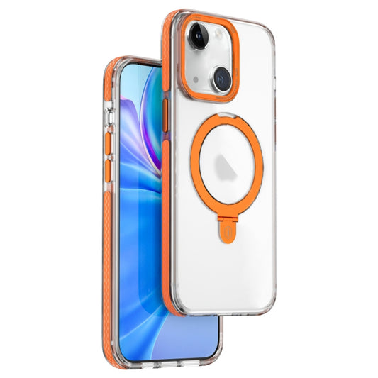 WIWU JKK-015 MAGNETIC PHONE CASE WITH STAND FOR IPHONE 15 PLUS - ORANGE (1107352)