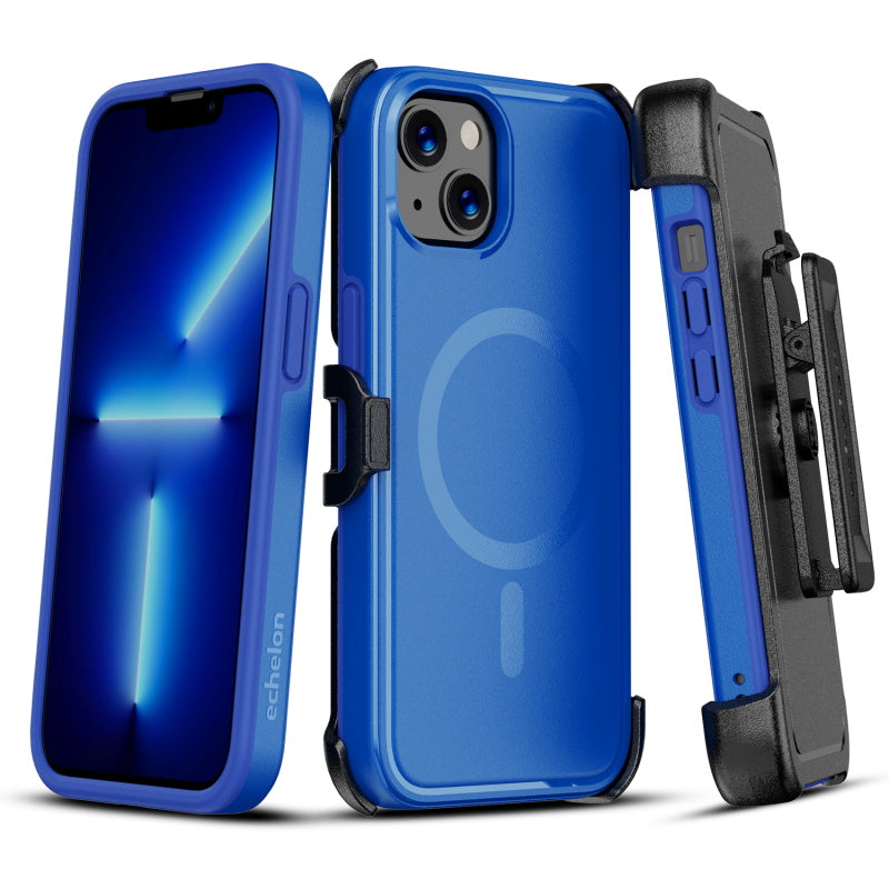 echelon Fuse Series MagSafe Case with Holster for Apple iPhone 13 (6.1) / 14 (6.1) - Blue (1107793)