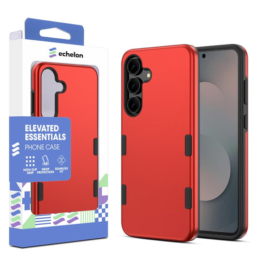 echelon Bravo Series Case for Samsung Galaxy S25 Fan Edition - Red ( 1103465) (MSRP $39.99)