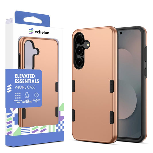 echelon Bravo Series Case for Samsung Galaxy S25 Fan Edition - echelon Bravo Series Case for Samsung Galaxy S25 Fan Edition - Rose Gold ( 1103466) (MSRP $39.99)