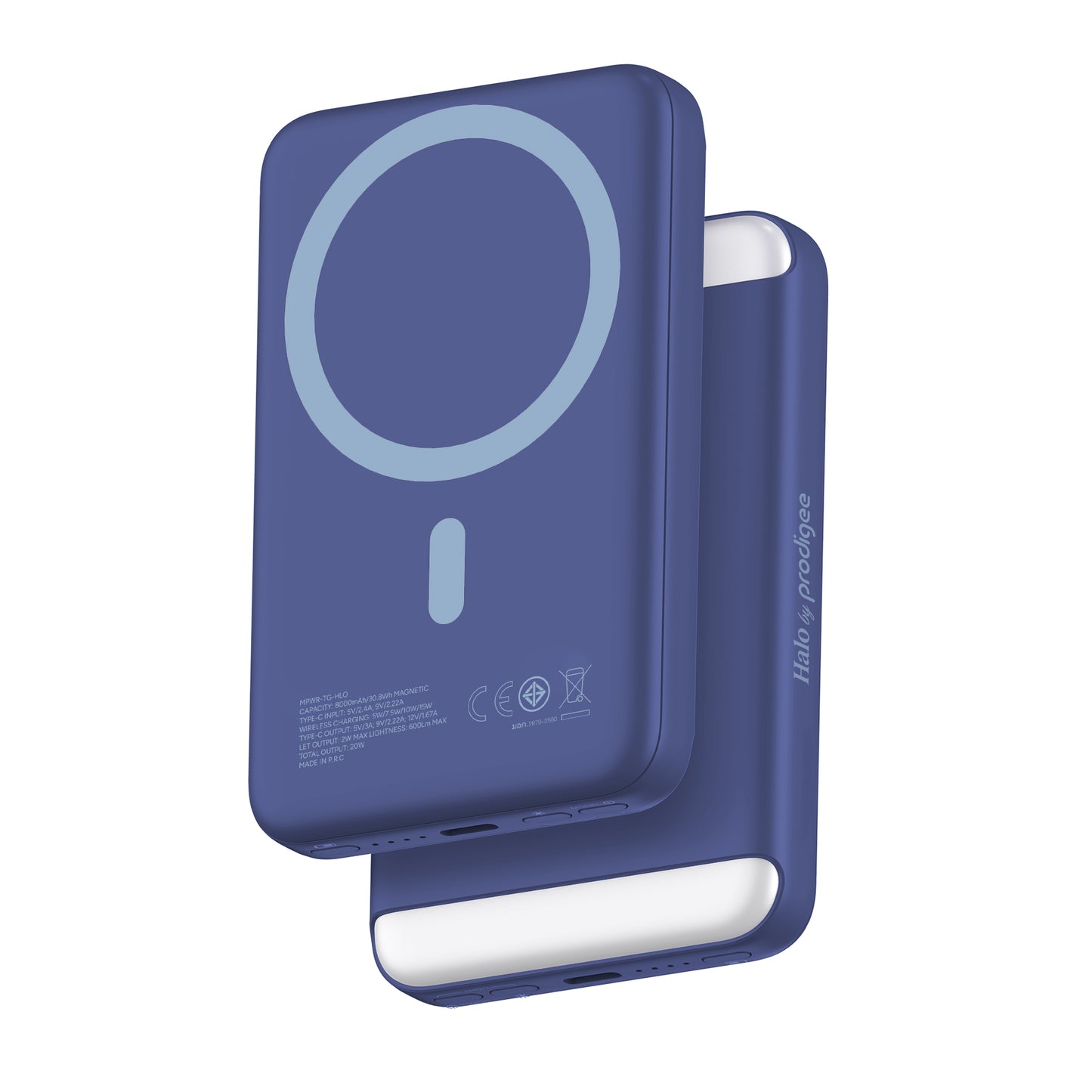 Prodigee Mag Power To Go Halo 15W MagSafe wireless charging and 20W USB-C fast output( 1107585) (MSRP $89.99)