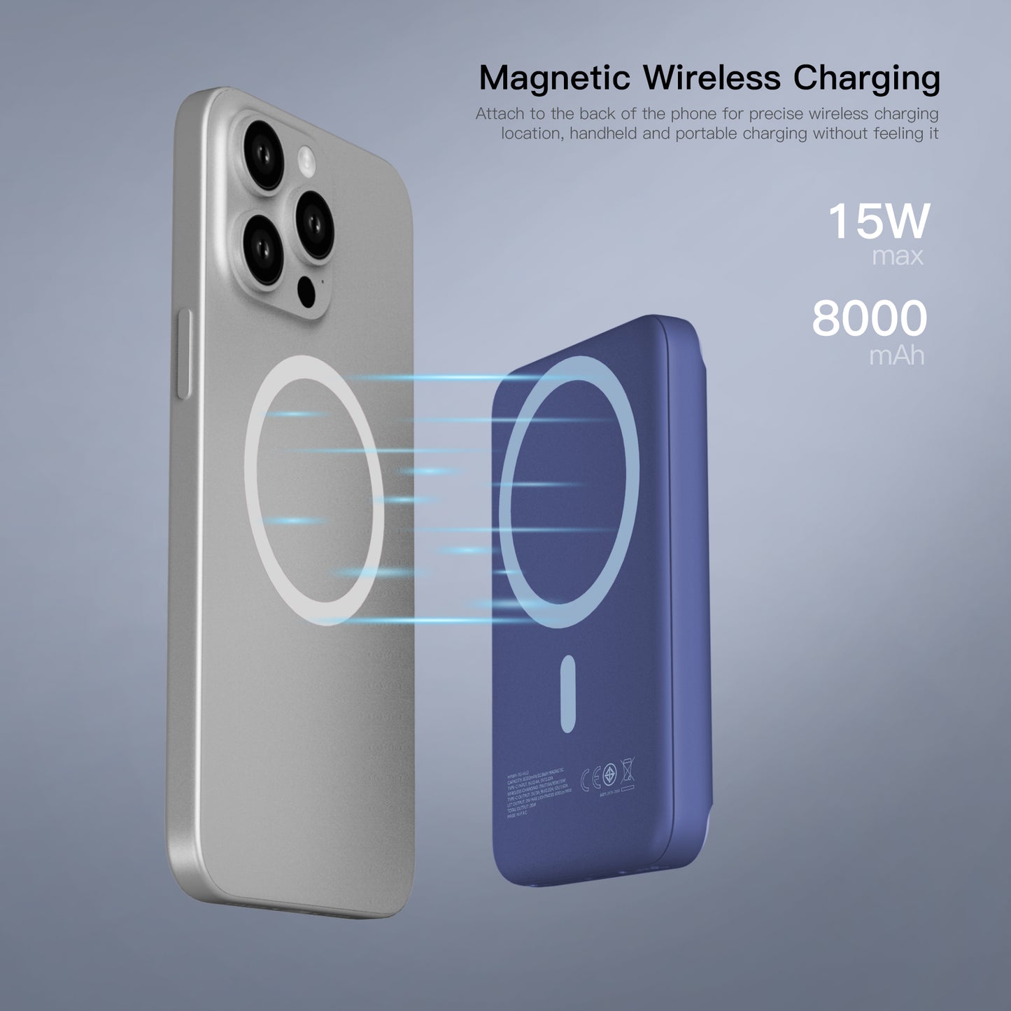 Prodigee Mag Power To Go Halo 15W MagSafe wireless charging and 20W USB-C fast output( 1107585) (MSRP $89.99)