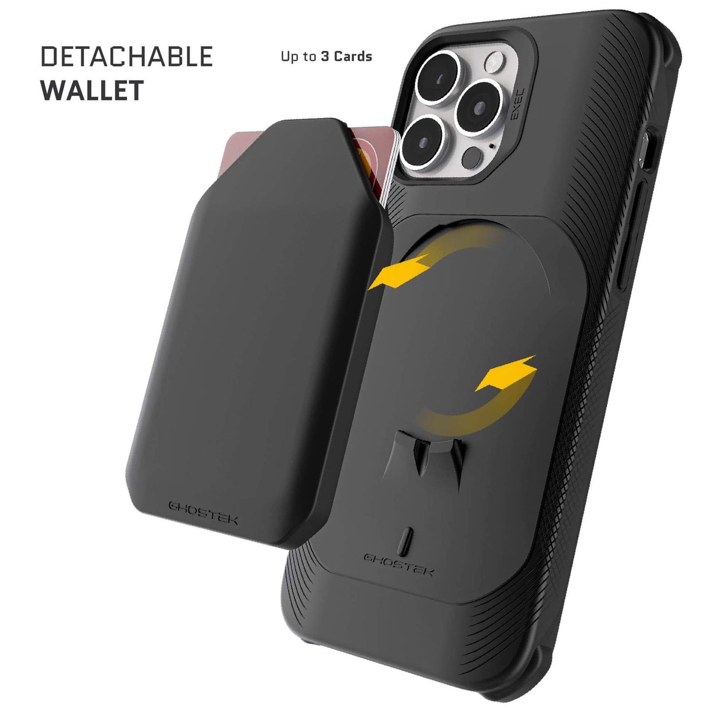 iPhone 13 Pro - EXEC Magnetic Wallet Case with Magsafe - Black (1102219)