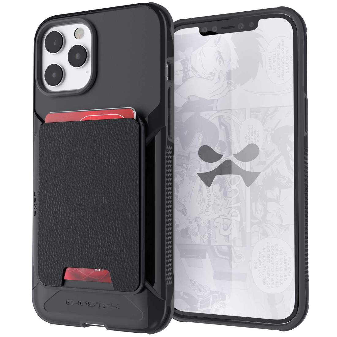 Apple iPhone 12 Pro Max Ghostek EXEC Magnetic Wallet Case with Card Holder - Black (1101723)