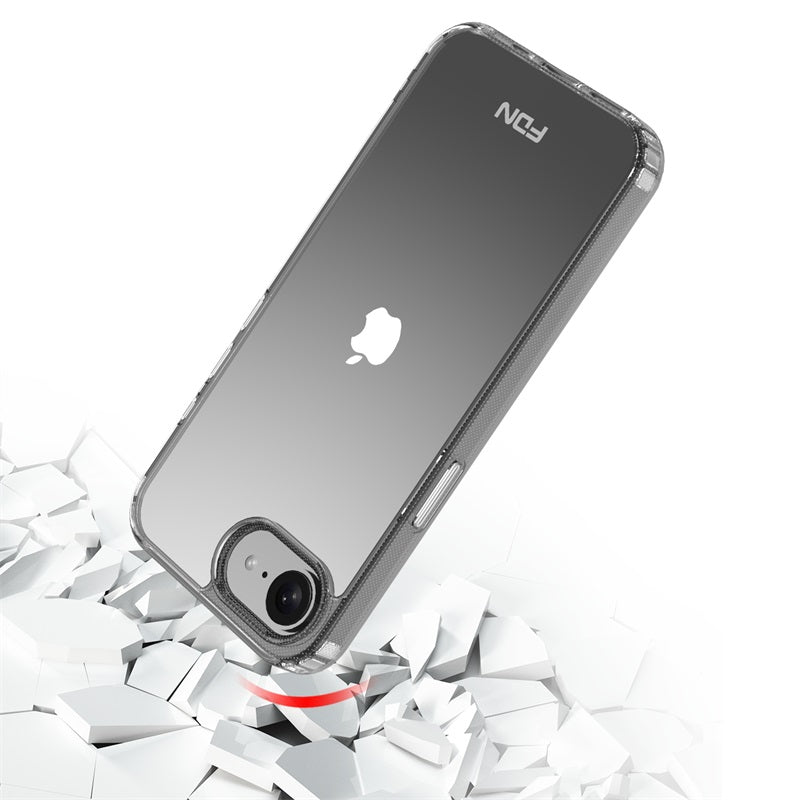 FDN Sturdy Gummy Cover for Apple iPhone 16e - Highly Transparent Clear / Transparent Clear (1102808)