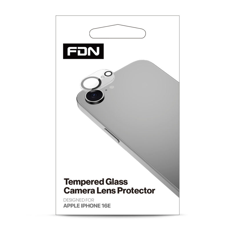 FDN Tempered Glass Lens Protector for Apple iPhone 16e - Black (1102919)