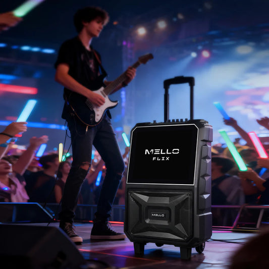 MELLO FLIX 1 X 8" INCH 6500 WATTS WITH 14.1" WIFI TOUCH SCREEN SPEAKER ( 1107602) (MSRP $399.99)