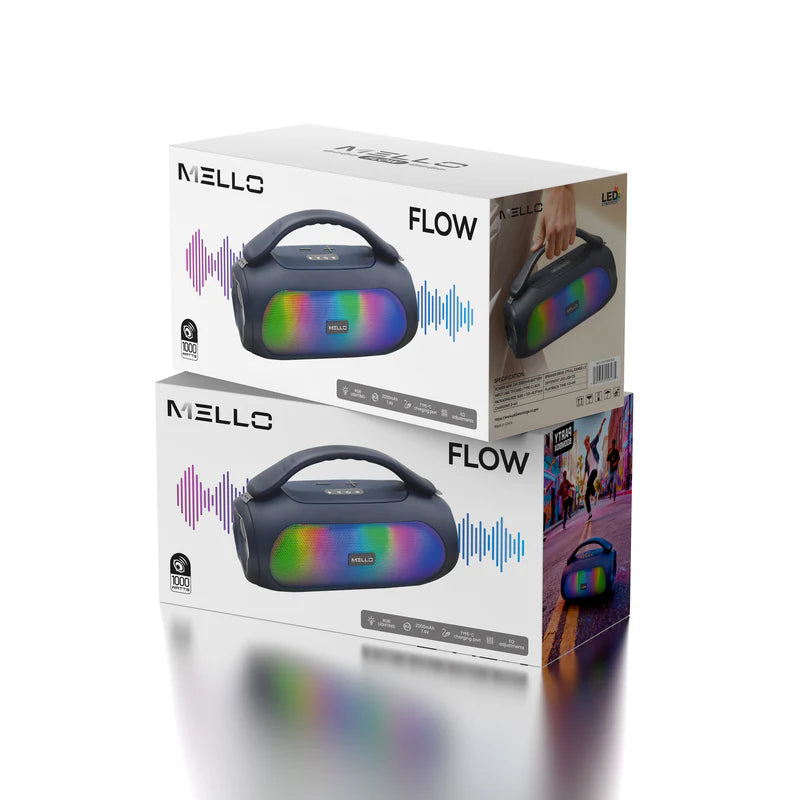 MELLO FLOW 1000 WATTS PORTABLE SPEAKER ( 1107793) (MSRP $59.99)