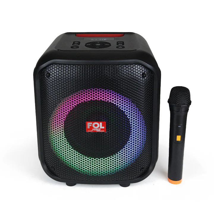FOL FS-L1216M TWS Bluetooth Speaker with RGB Lights & Wireless Microphone | 50W Audio Power   ( 1107495) (MSRP $169.99)