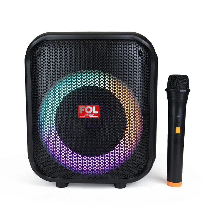 FOL FS-L1216M TWS Bluetooth Speaker with RGB Lights & Wireless Microphone | 50W Audio Power   ( 1107495) (MSRP $169.99)