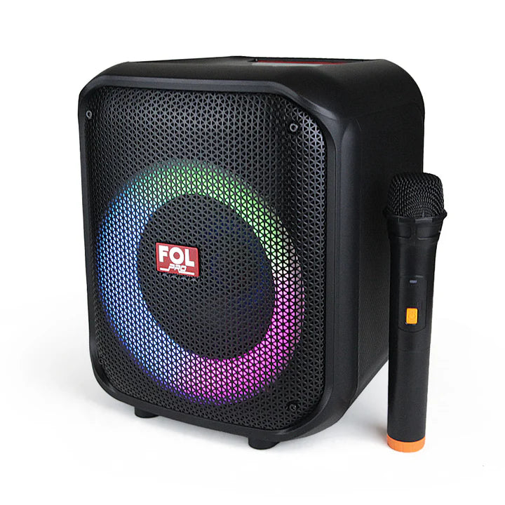 FOL FS-L1216M TWS Bluetooth Speaker with RGB Lights & Wireless Microphone | 50W Audio Power   ( 1107495) (MSRP $169.99)