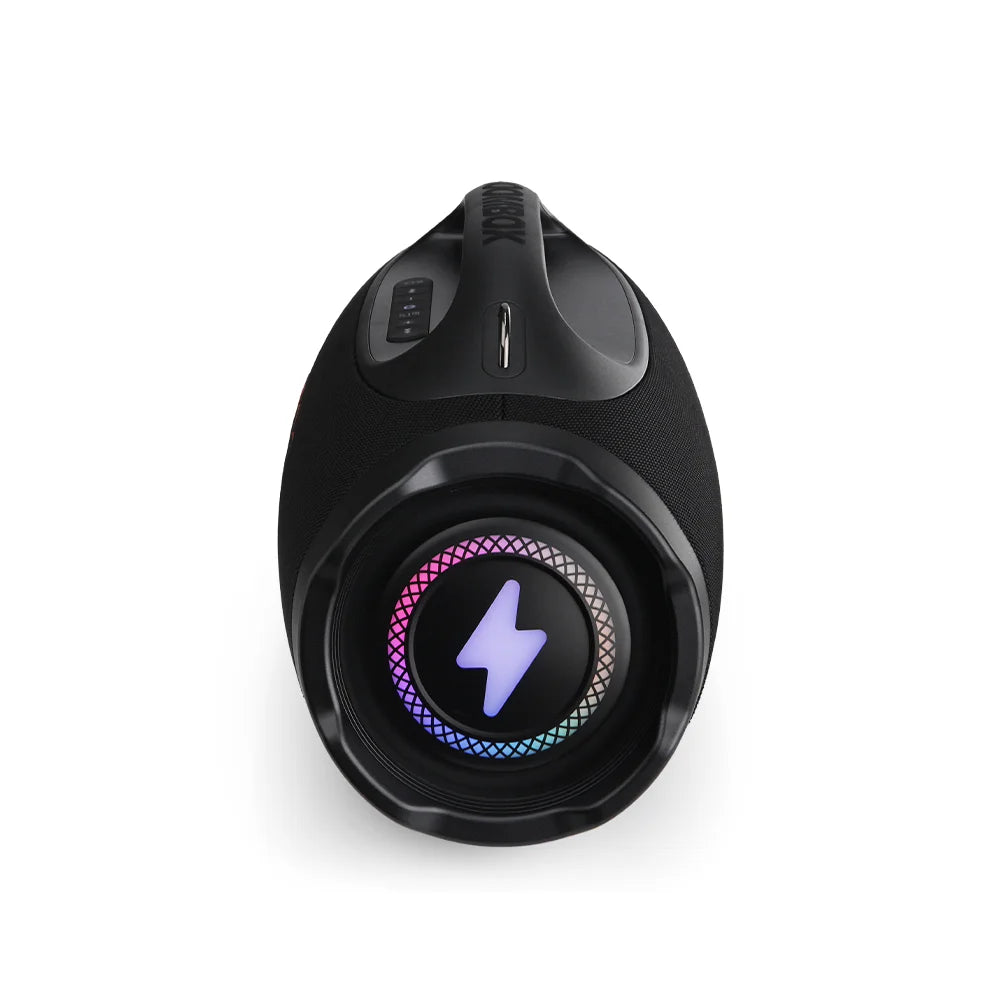 FOL FS-R208M TWS PRO RECHARGEABLE SPEAKER WITH IPX6, RGB LIGHT, 220 WATTS OF POWER, AND MICROPHONE ( 1107975) (MSRP $399.99)