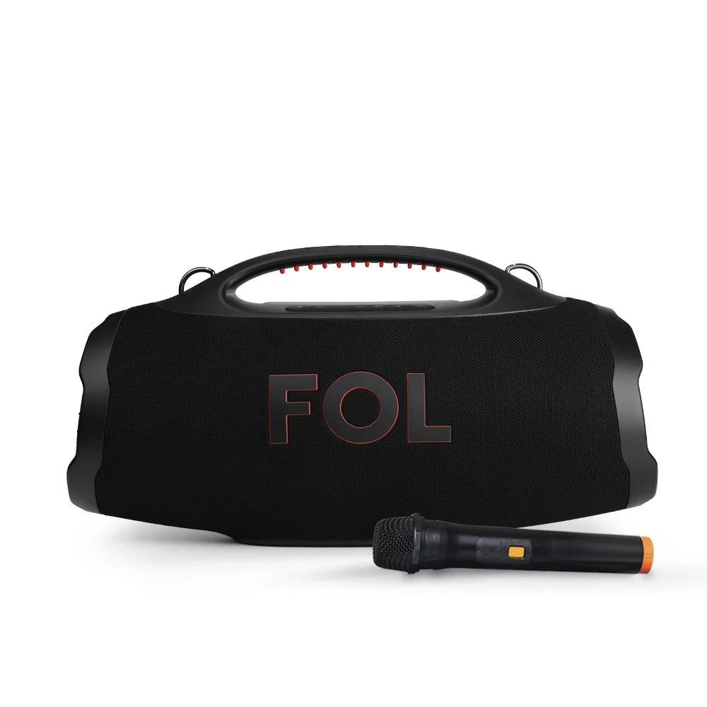 FOL FS-R208M TWS PRO RECHARGEABLE SPEAKER WITH IPX6, RGB LIGHT, 220 WATTS OF POWER, AND MICROPHONE ( 1107975) (MSRP $399.99)