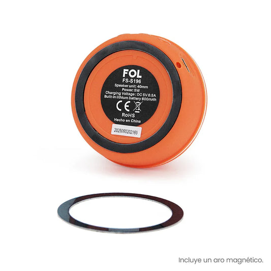 FOL FS-S196 Mini Bluetooth Speaker with TWS, FM Radio & Magnetic Ring (Mix Colors) ( 1107971) (MSRP $29.99)