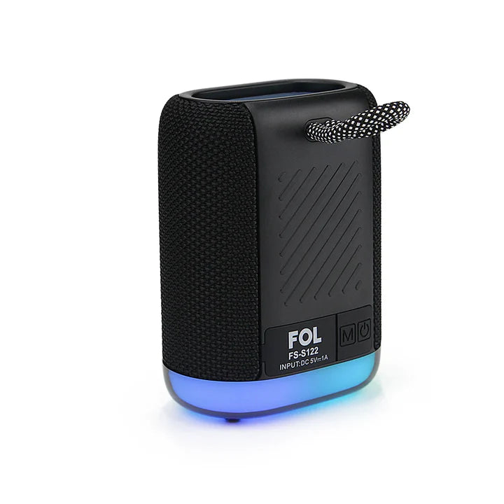 FOL FS-S122 Portable Rechargeable TWS Bluetooth Speaker with RGB Light and Integrated Strap (Mix Colors) ( 1107966) (MSRP $39.99)