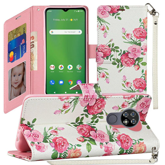 Cricket Ovation Vegan Design Wallet ID Card Case Cover - Roses Bouquet (110170)