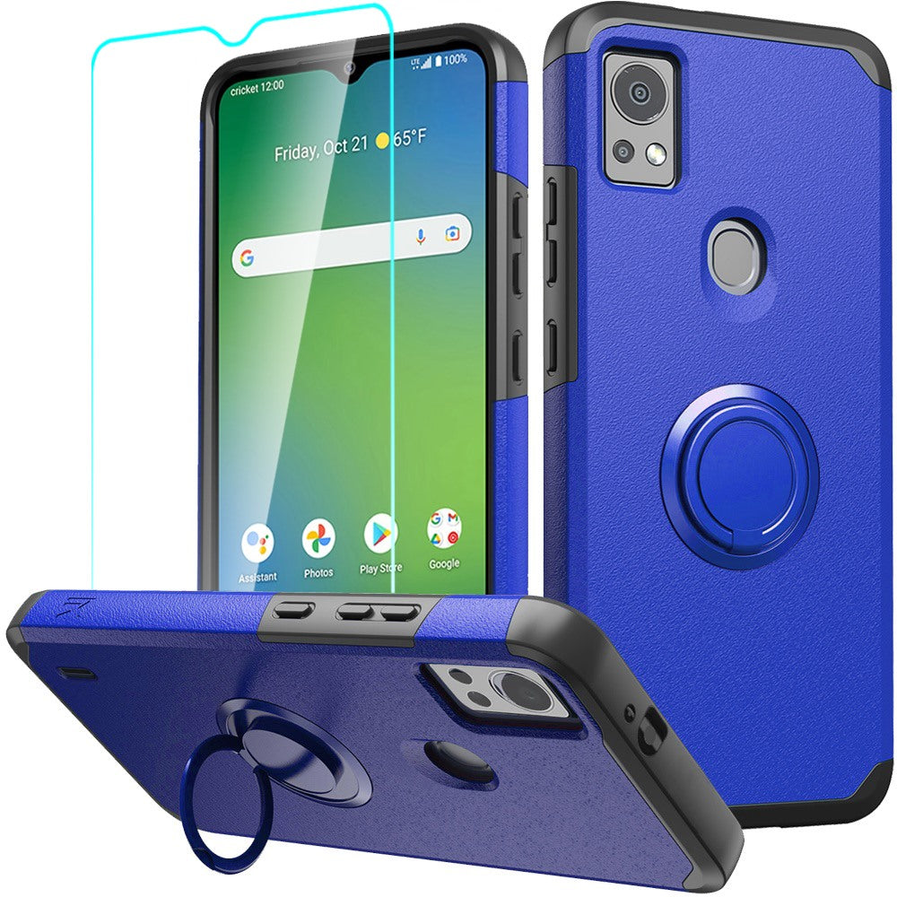 Cricket Icon 5 Tough Hybrid With Ring Stand + Tempered Glass - Classic Blue (1106022)