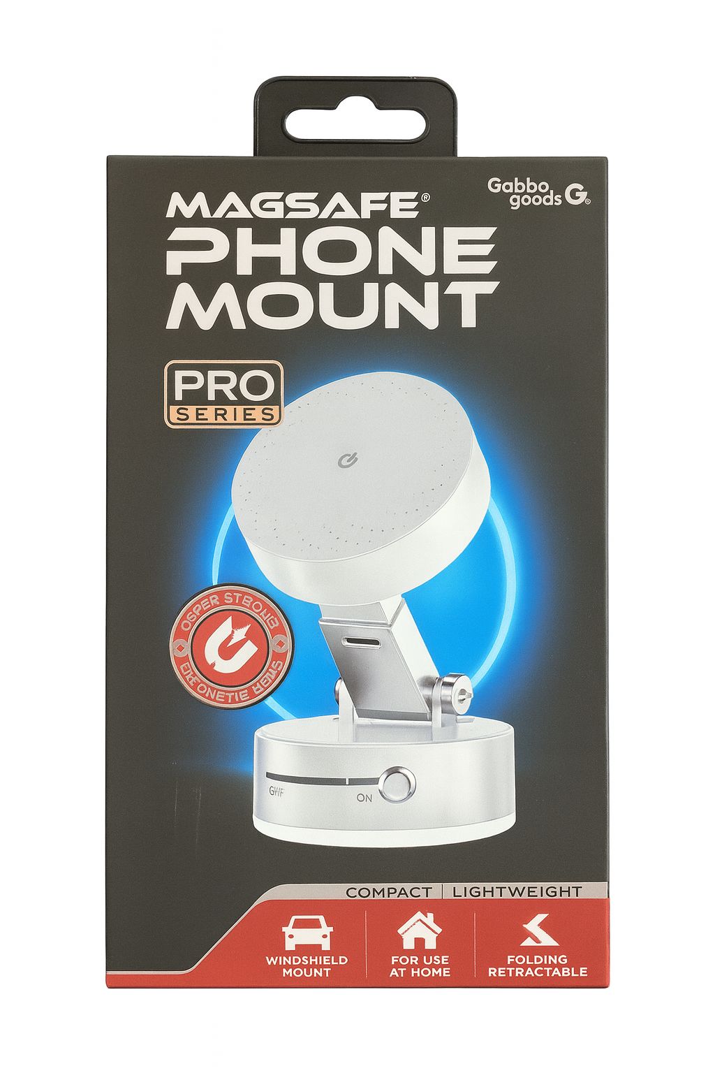 MAGSAFE PHONE MOUNT - WINDSHIELD MOUNT - FOLDABLE RETRACTABLE - FOR HOME OR CAR - LATEST -GG-VMPM-WHT - WHITE   ( 1107701) (MSRP $49.99)