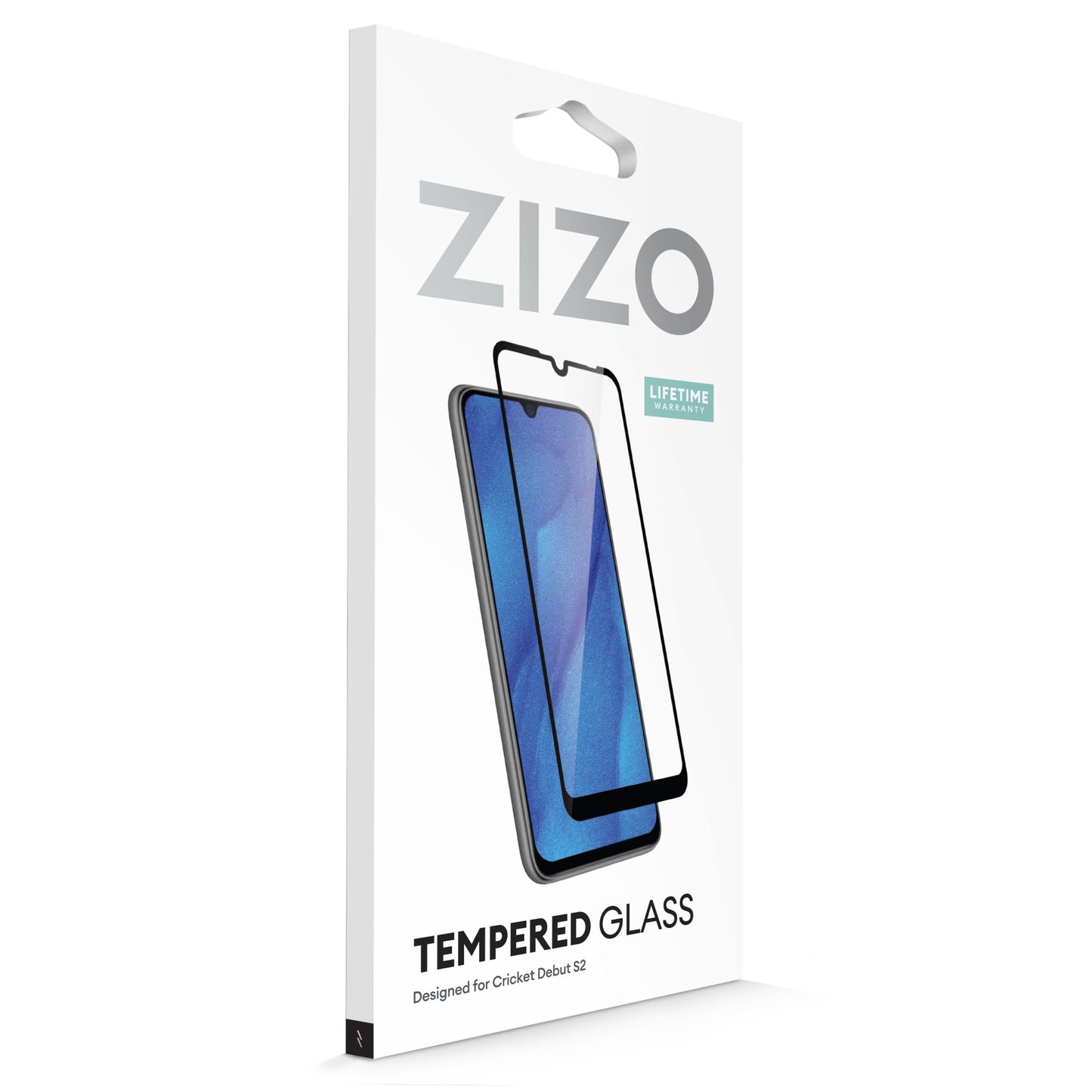 ZIZO TEMPERED GLASS SCREEN PROTECTOR FOR CRICKET DEBUT S2 - BLACK (1106252)