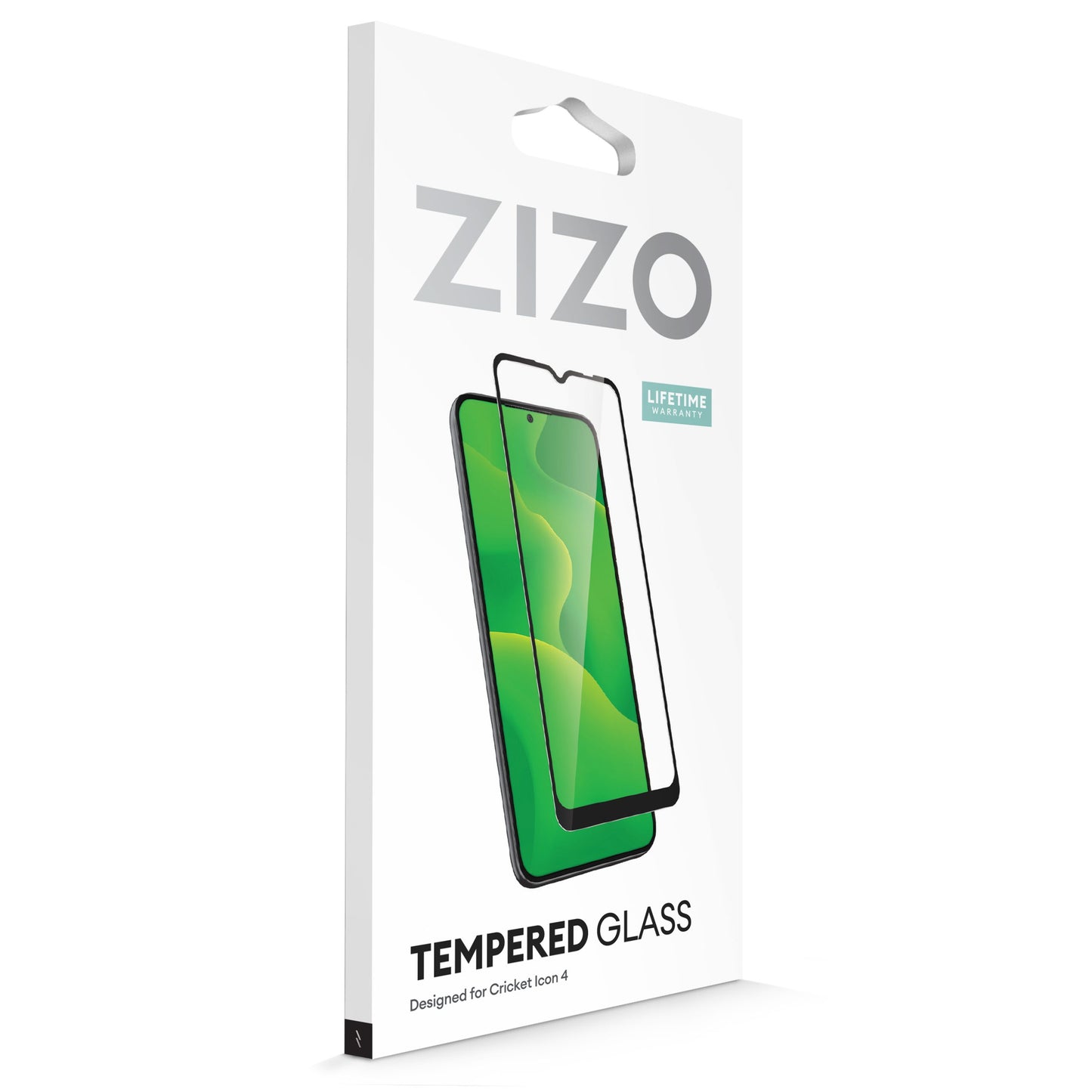 CRICKET ICON 4 ZIZO TEMPERED GLASS SCREEN PROTECTOR - Black (1105015)