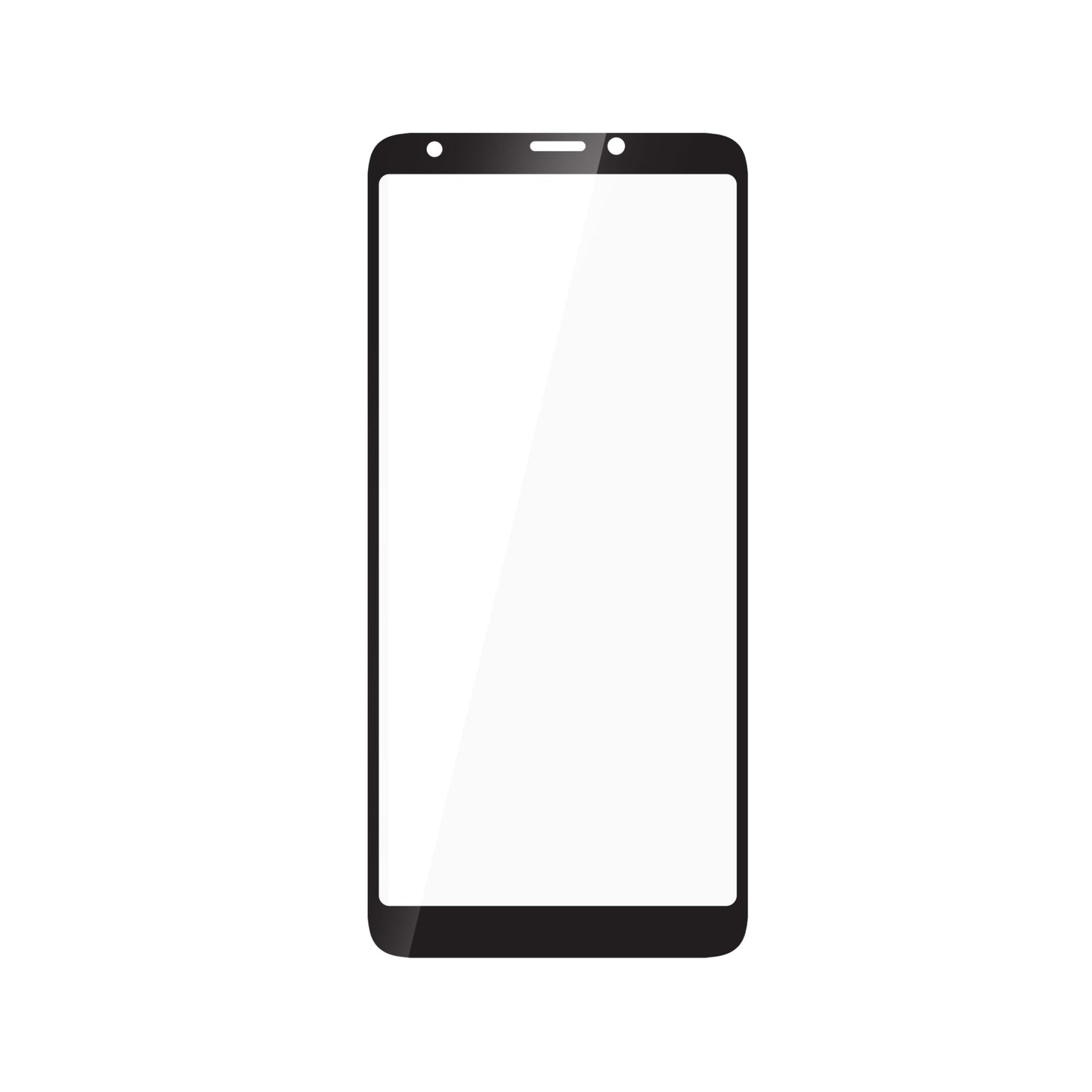 CRICKET VISION PLUS ZIZO TEMPERED GLASS SCREEN PROTECTOR - BLACK (1103868)