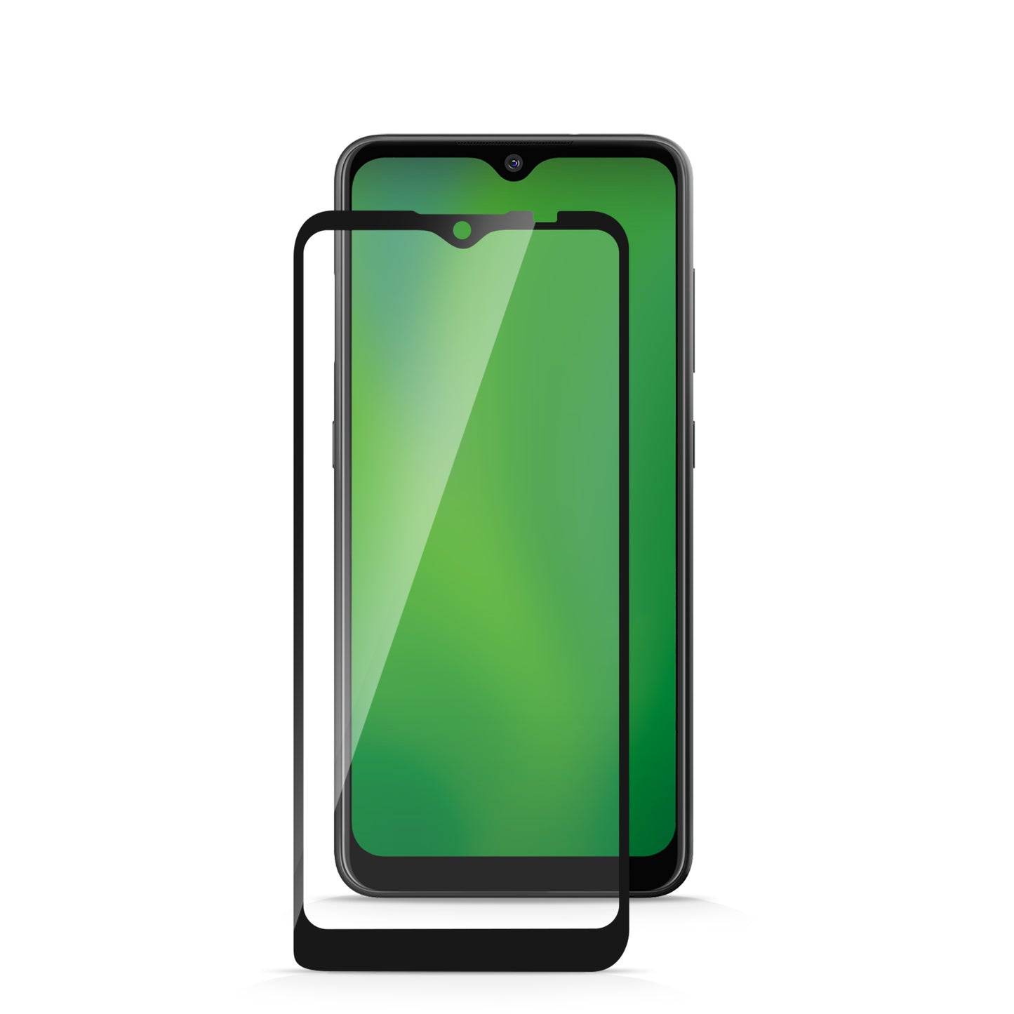 CRICKET OVATION ZIZO TEMPERED GLASS SCREEN PROTECTOR - BLACK  (10095)